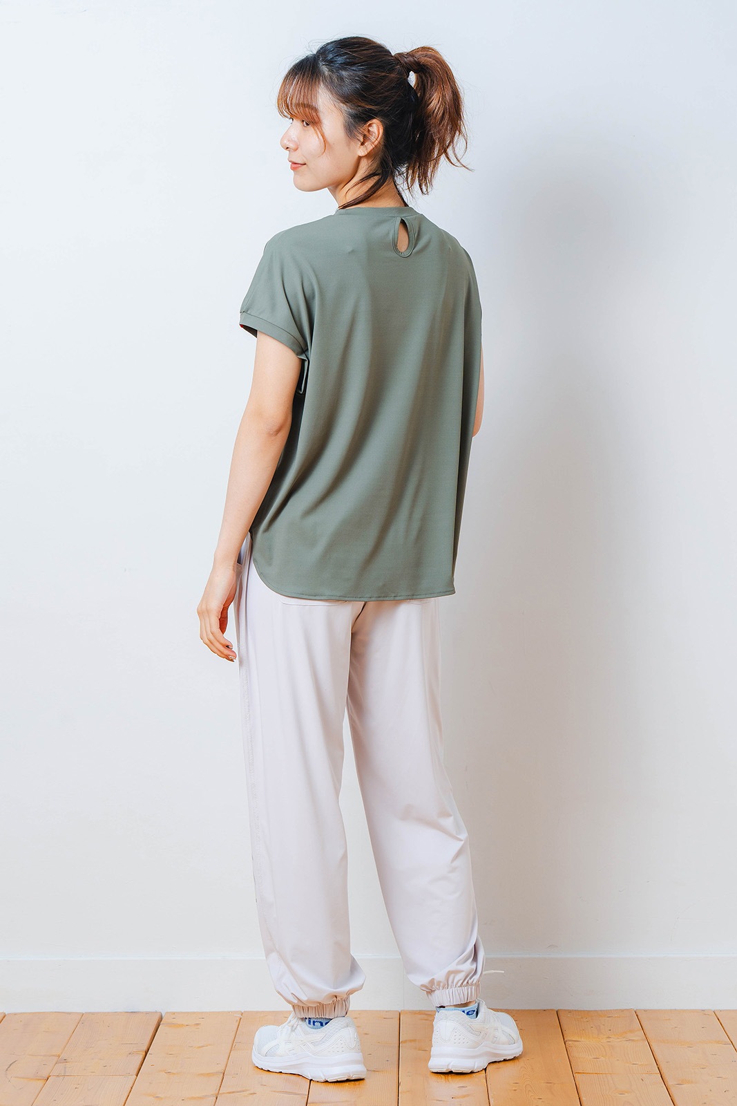 ハートゼブラ Tシャツ カーキ 1534-1615