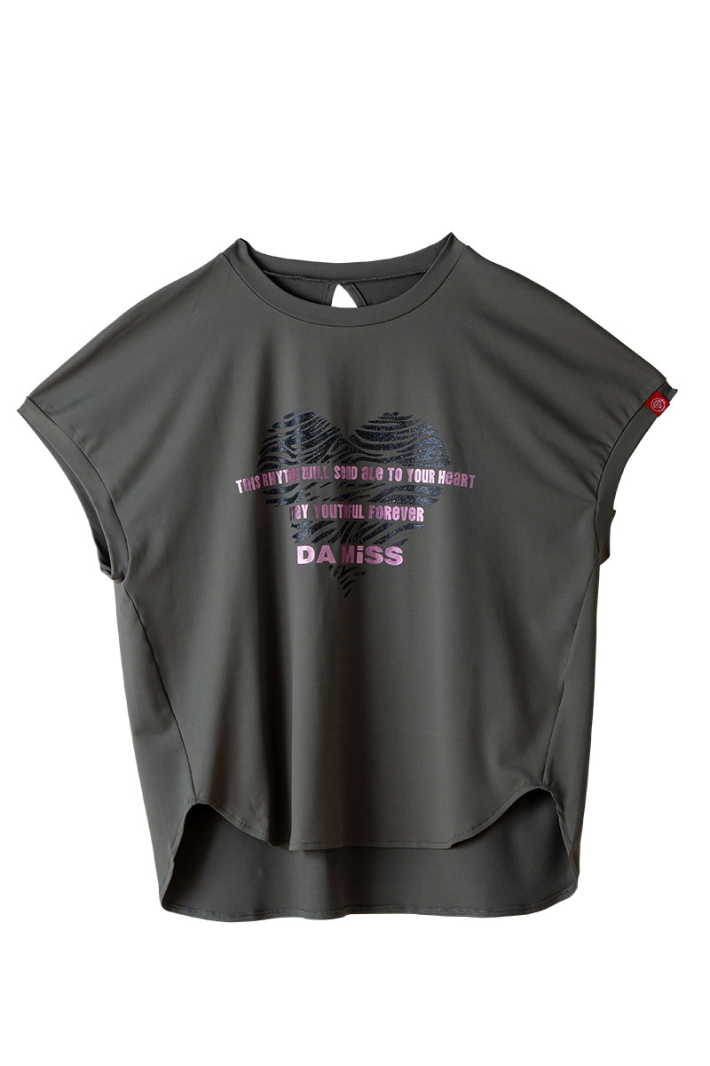 ハートゼブラ Tシャツ カーキ 1534-1615