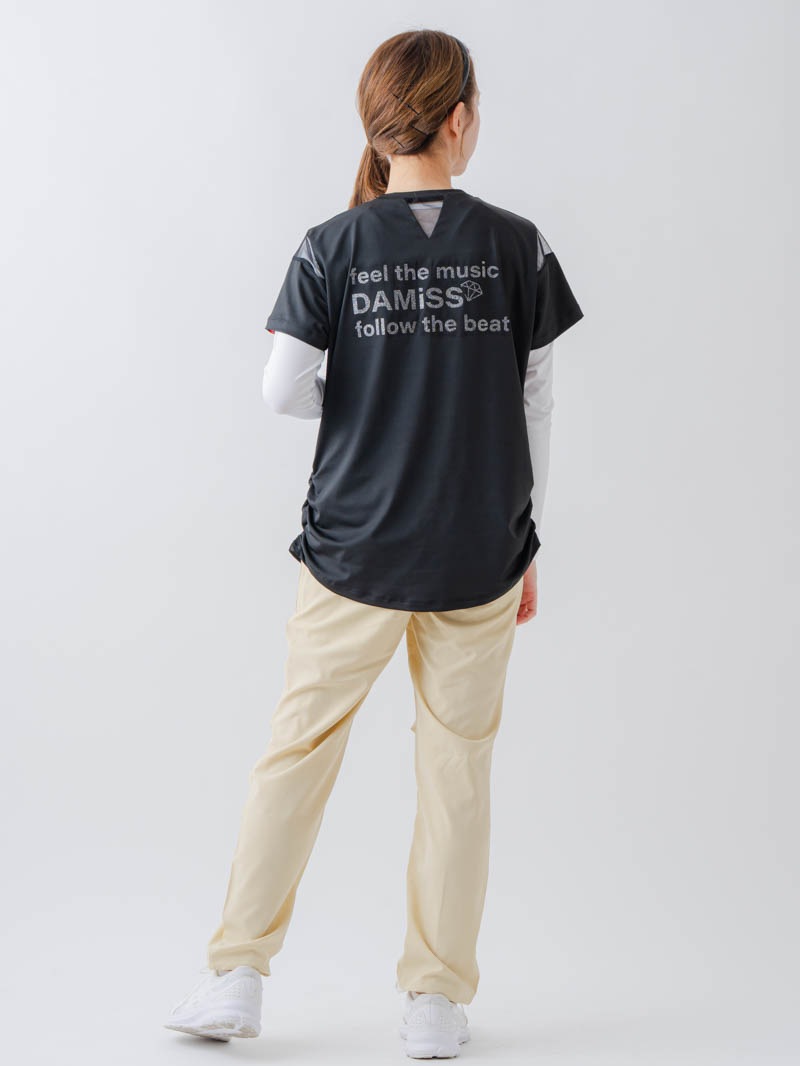 チュールデコTシャツ  ブラック  1634-1465