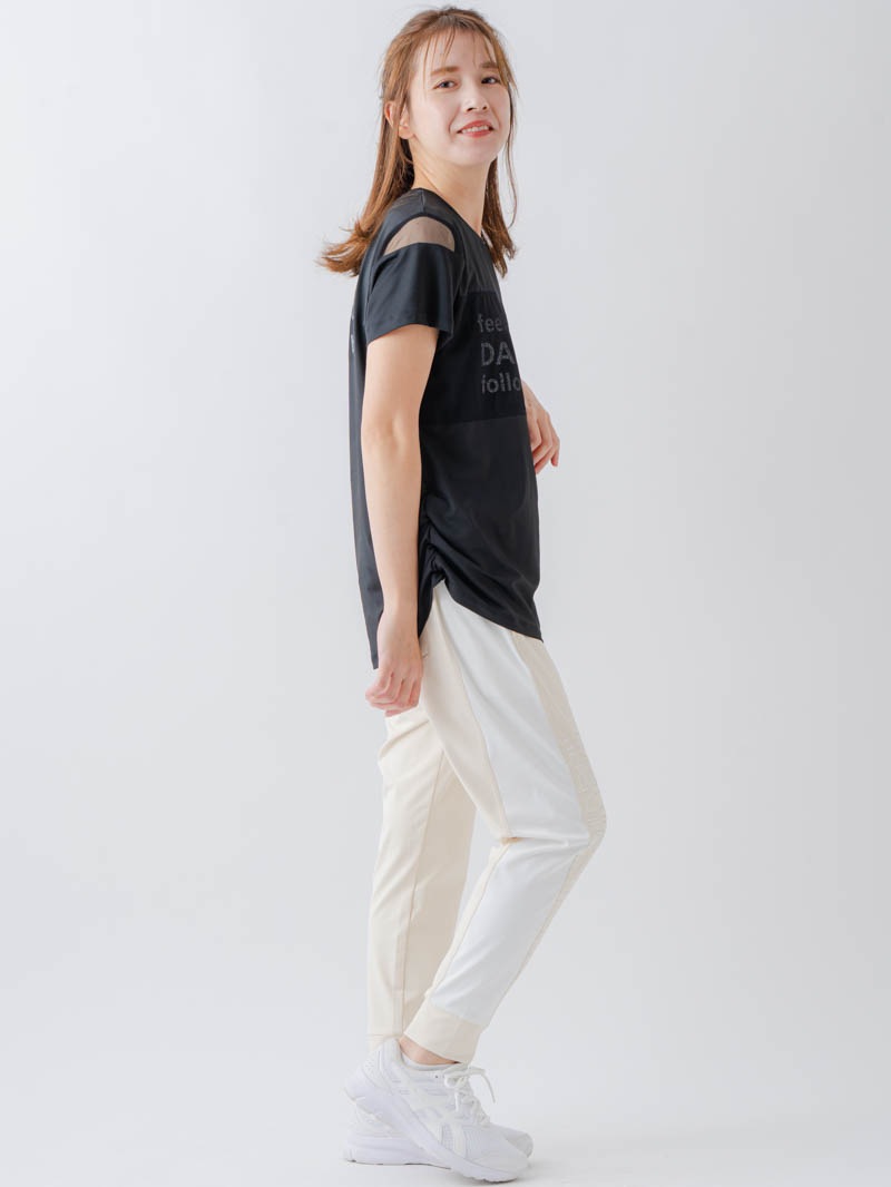 チュールデコTシャツ  ブラック  1634-1465