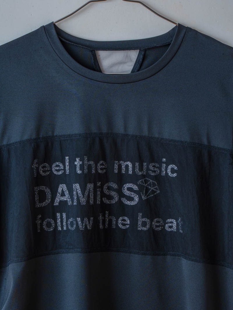 チュールデコTシャツ  ブラック  1634-1465