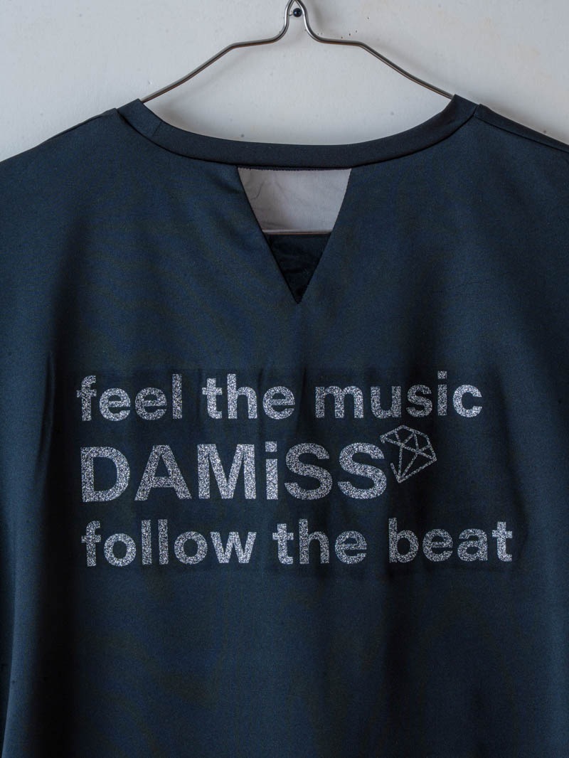 チュールデコTシャツ  ブラック  1634-1465