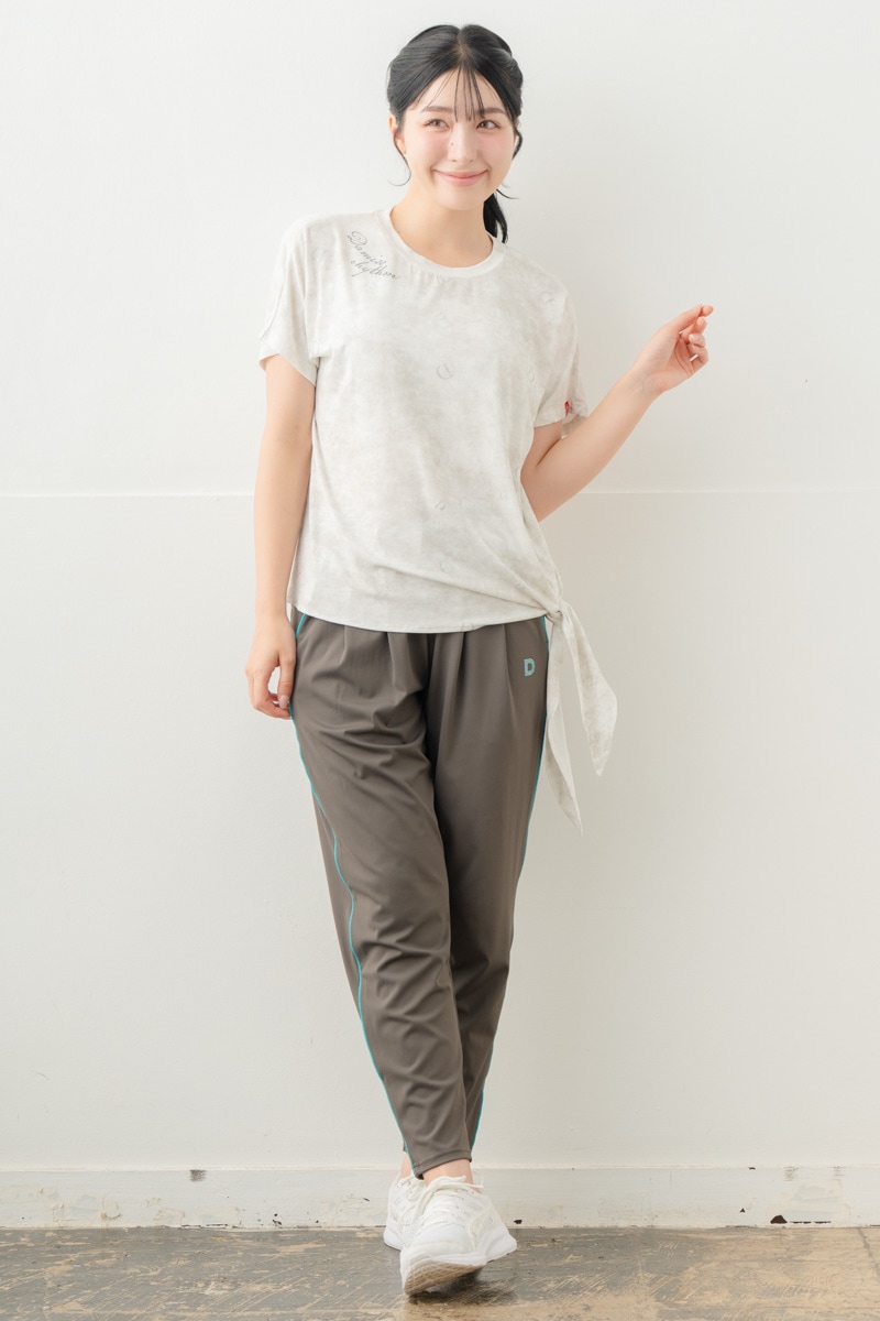 【先行割10％OFF】　カラーラインストレッチパンツ カーキブラウン 5632-1491【8/17まで】