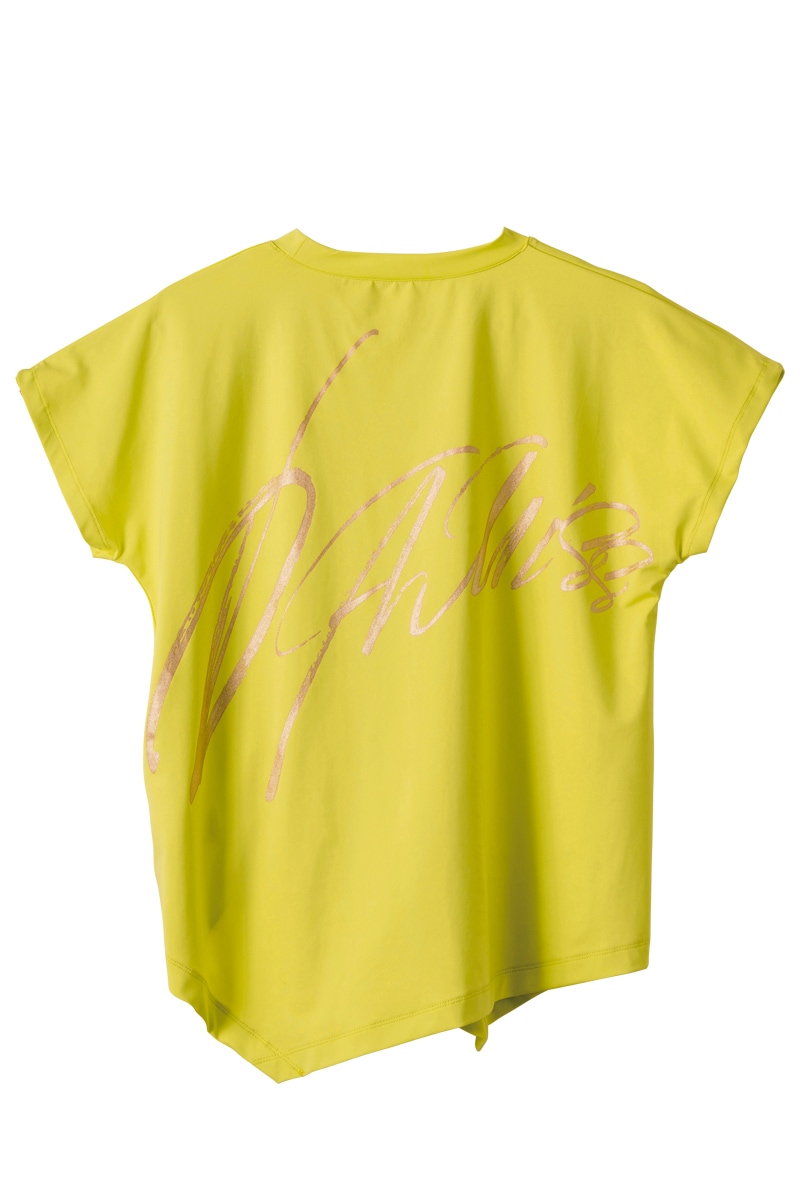 バックBigロゴTシャツ イエロー 1434-1605