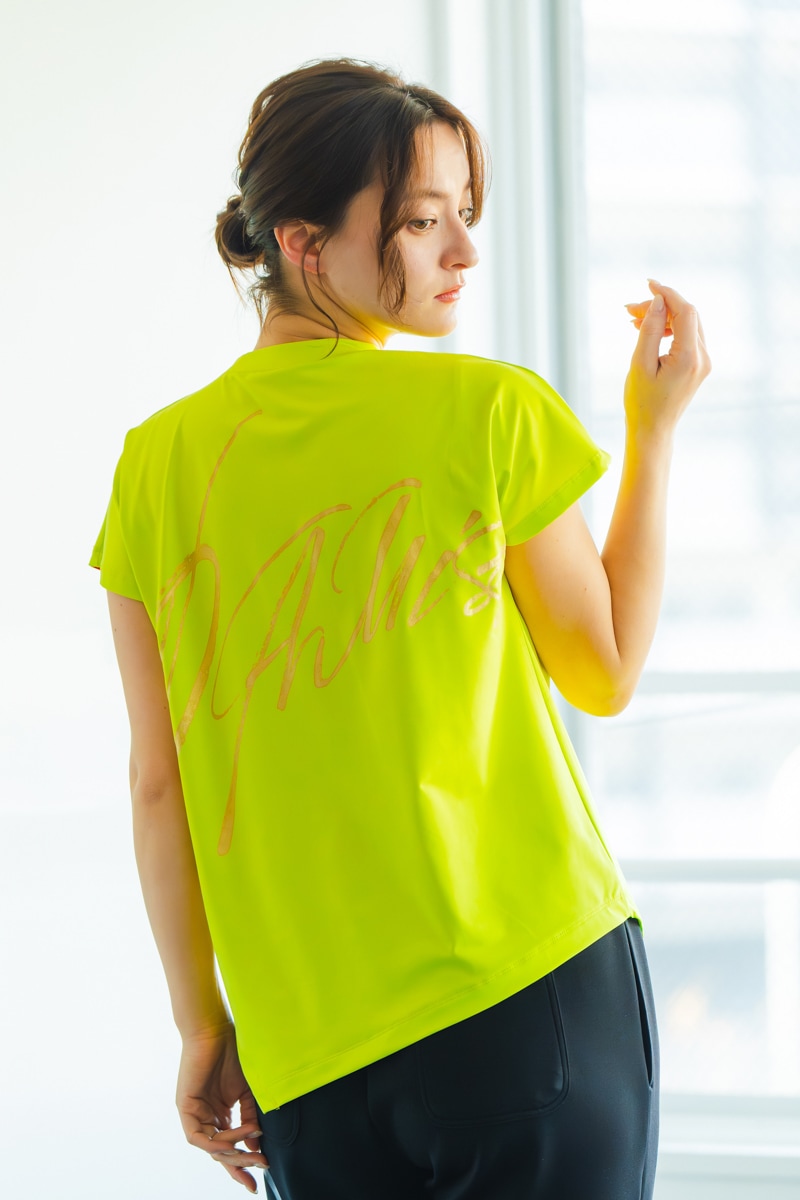 バックBigロゴTシャツ イエロー 1434-1605