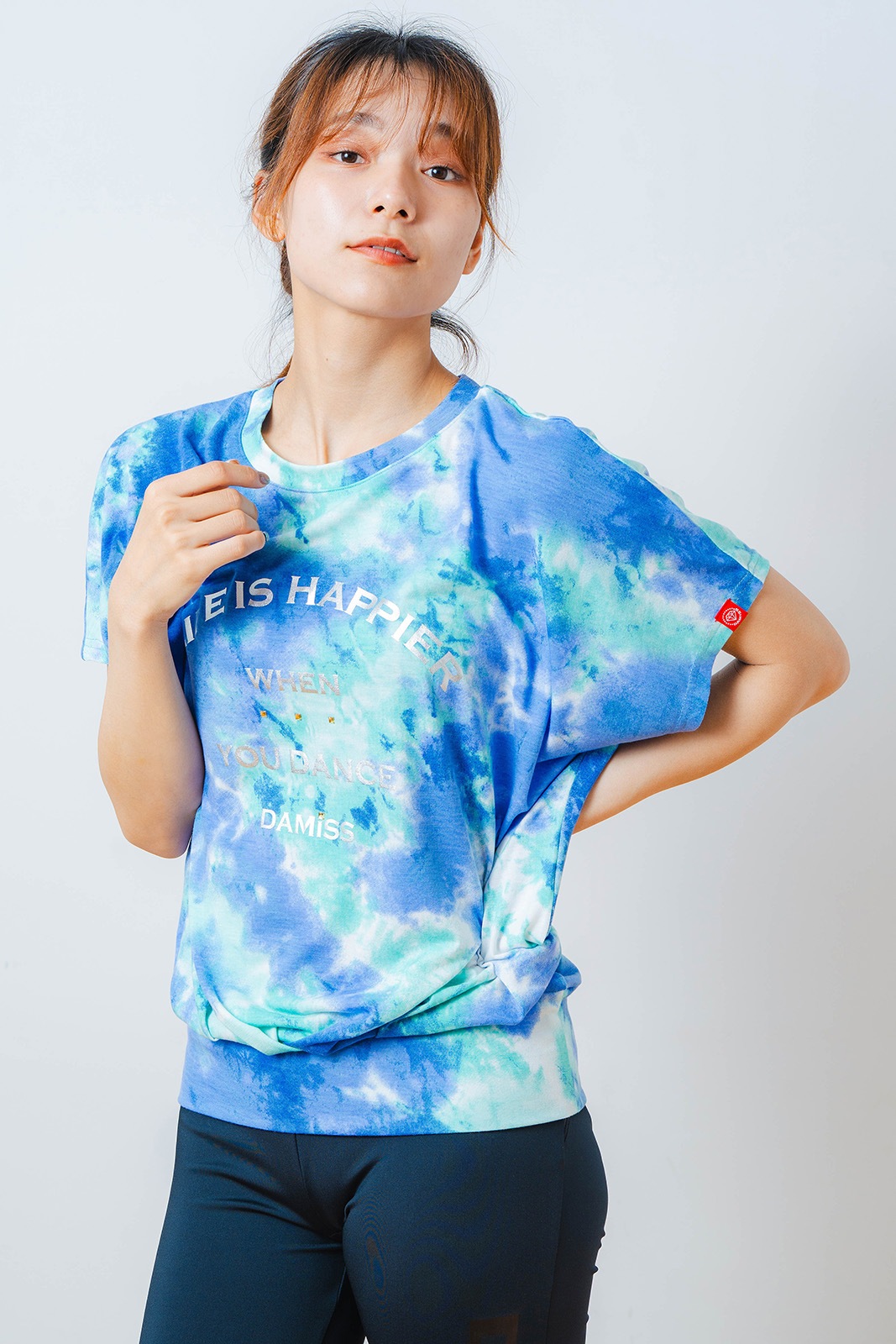 タイダイカスタムプリント  Tシャツ  ブルー 1534-1616 