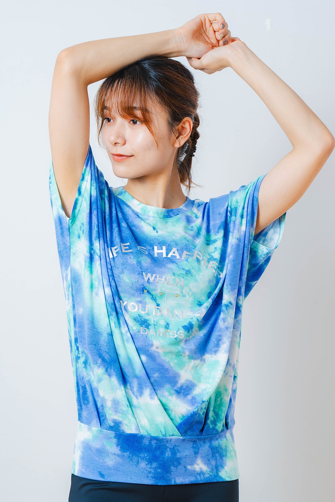 タイダイカスタムプリント  Tシャツ  ブルー 1534-1616 