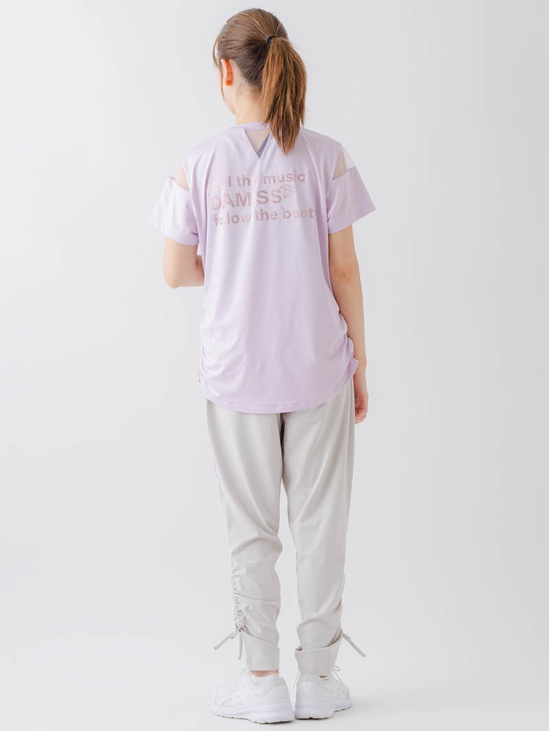 チュールデコTシャツ   ピンク  1634-1465