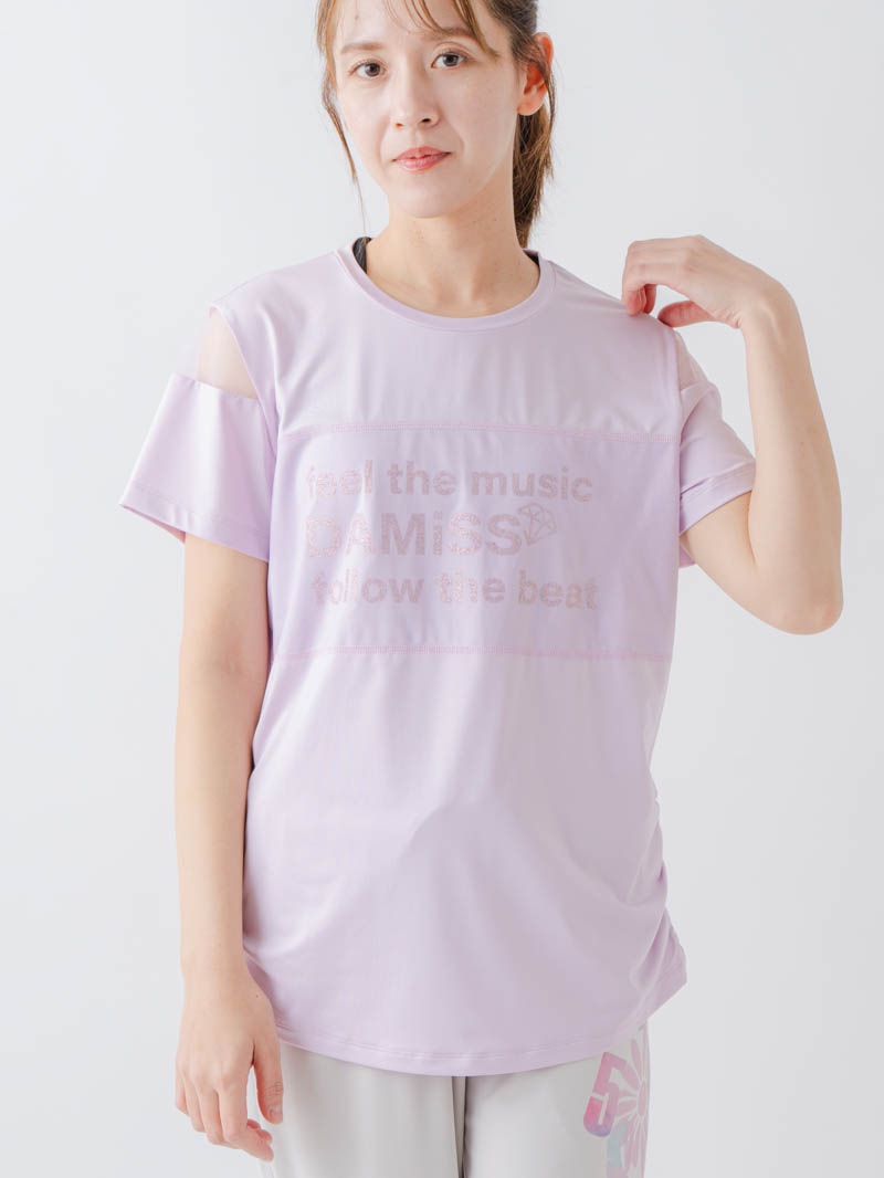 チュールデコTシャツ   ピンク  1634-1465