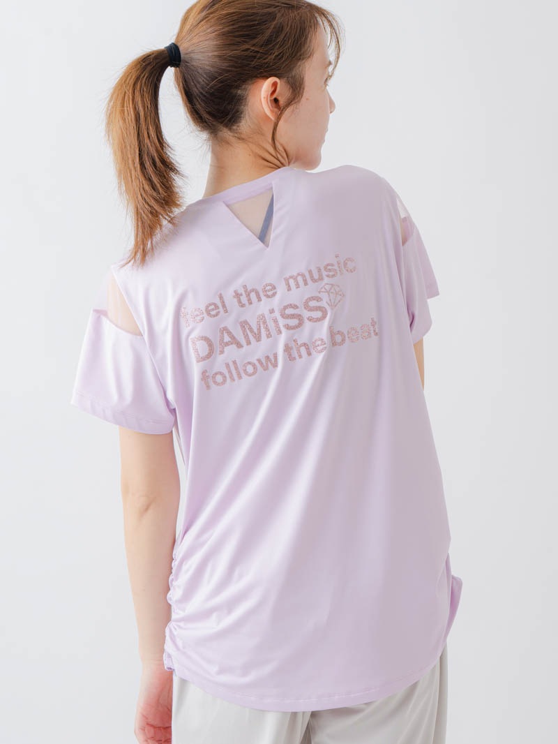 チュールデコTシャツ   ピンク  1634-1465