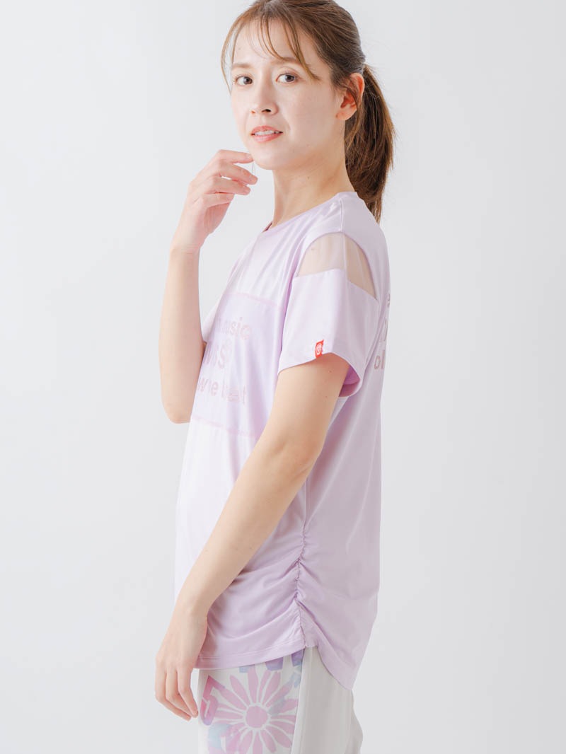 チュールデコTシャツ   ピンク  1634-1465
