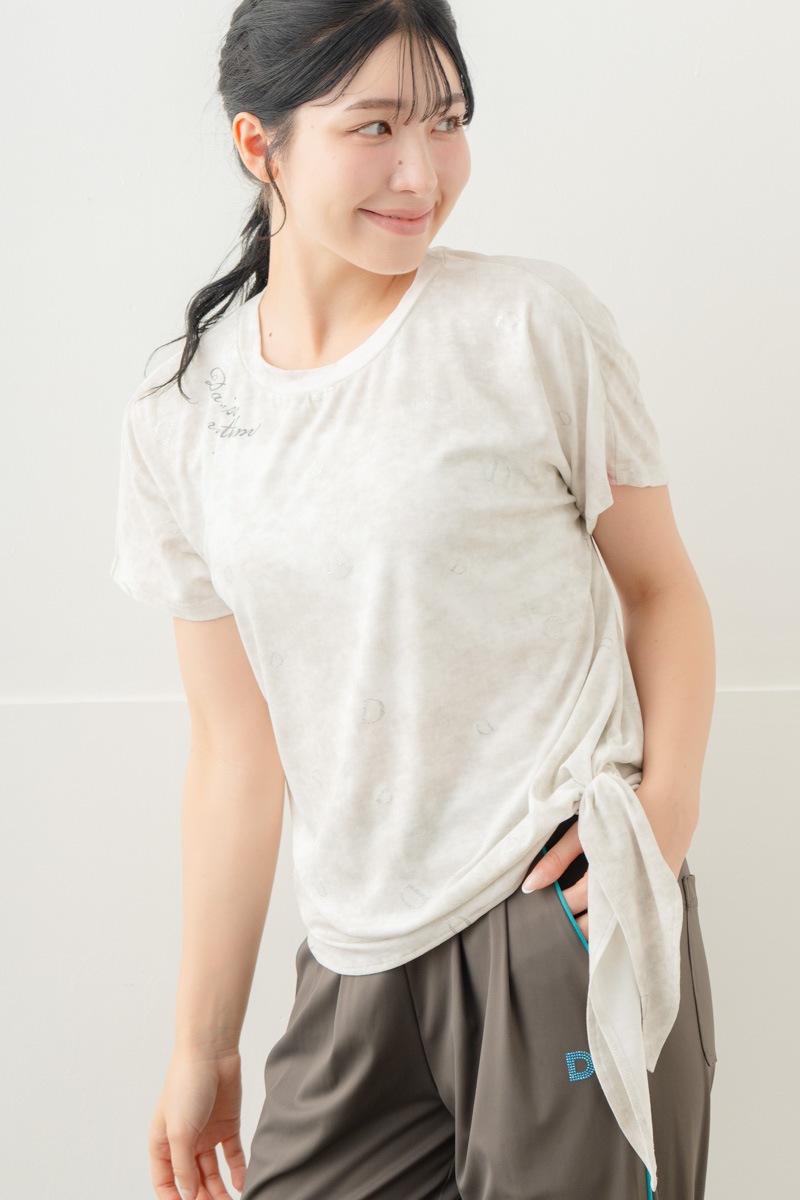 【先行割10％OFF】　ランダムレター結びＴシャツ ホワイト 5634-1492【8/17まで】