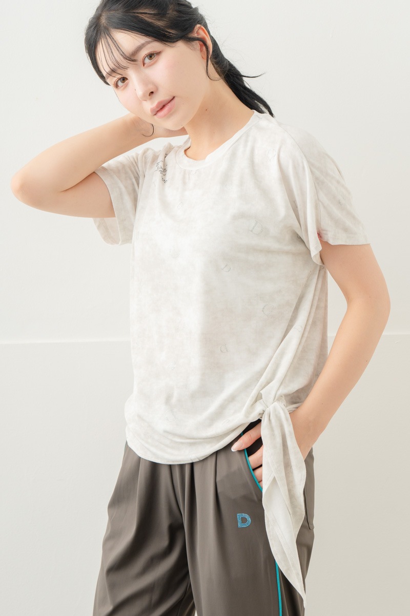 【先行割10％OFF】　ランダムレター結びＴシャツ ホワイト 5634-1492【8/17まで】