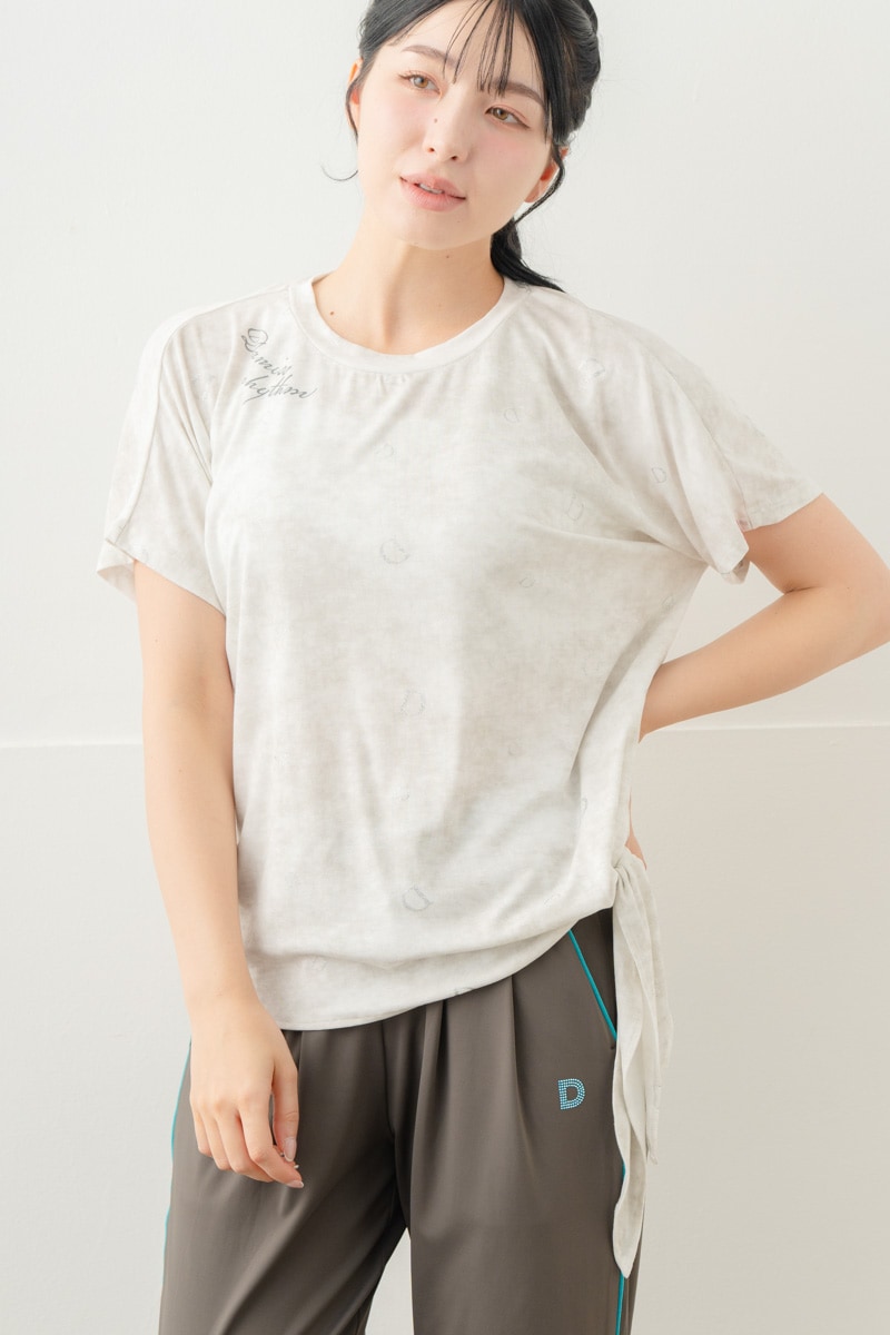 【先行割10％OFF】　ランダムレター結びＴシャツ ホワイト 5634-1492【8/17まで】