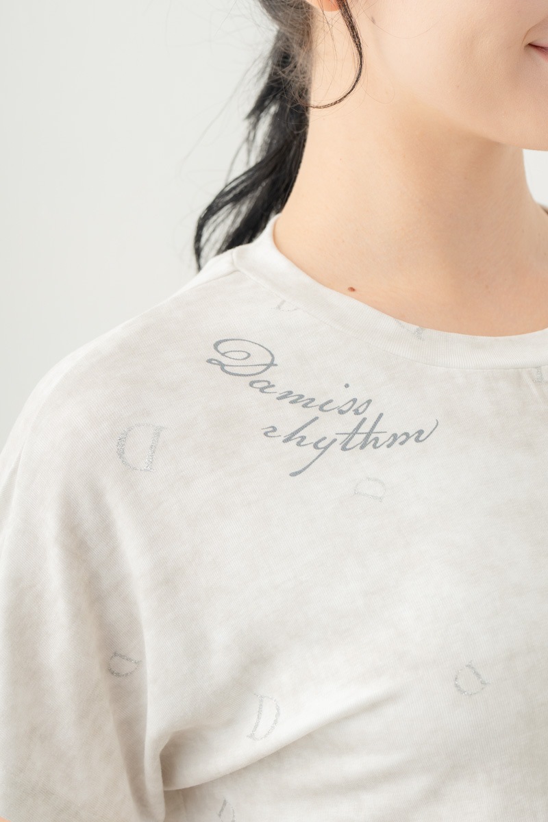 【先行割10％OFF】　ランダムレター結びＴシャツ ホワイト 5634-1492【8/17まで】