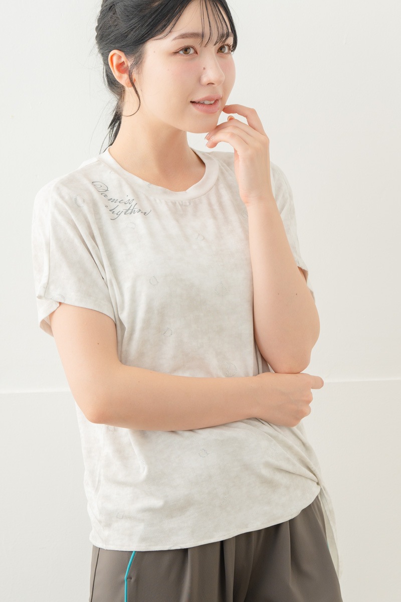 【先行割10％OFF】　ランダムレター結びＴシャツ ホワイト 5634-1492【8/17まで】