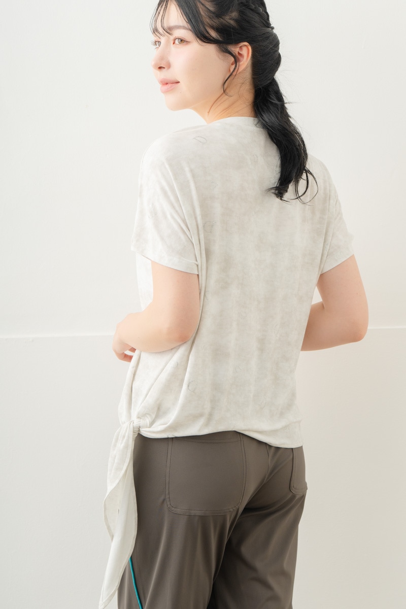 【先行割10％OFF】　ランダムレター結びＴシャツ ホワイト 5634-1492【8/17まで】