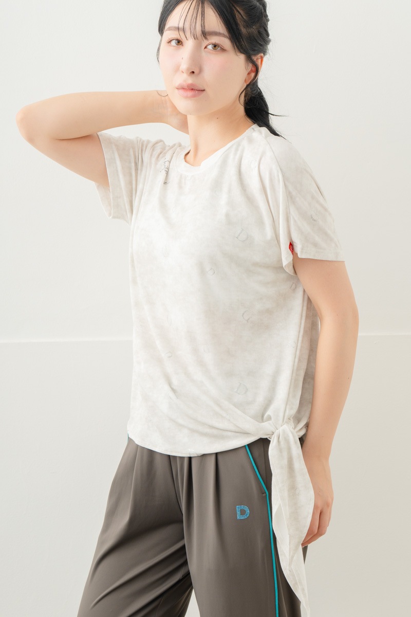 【先行割10％OFF】　ランダムレター結びＴシャツ ホワイト 5634-1492【8/17まで】