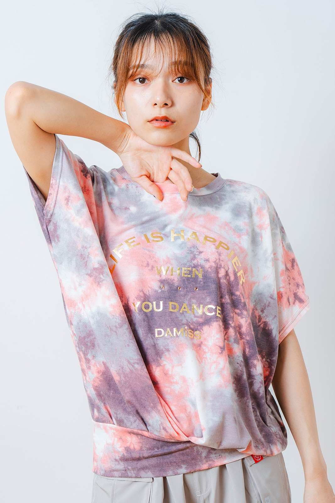 タイダイカスタムプリント Tシャツ オレンジ 1534-1616