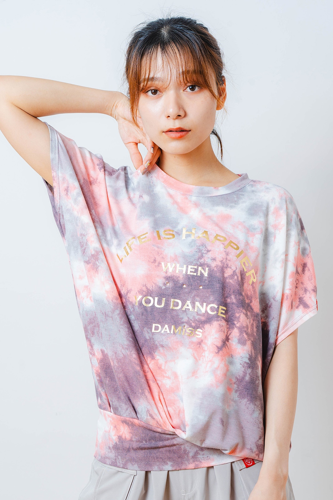 タイダイカスタムプリント Tシャツ オレンジ 1534-1616