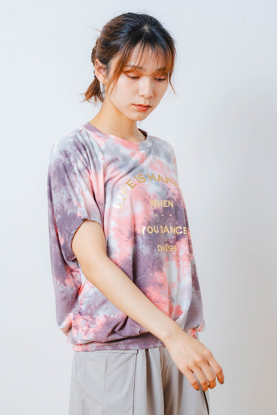 タイダイカスタムプリント Tシャツ オレンジ 1534-1616