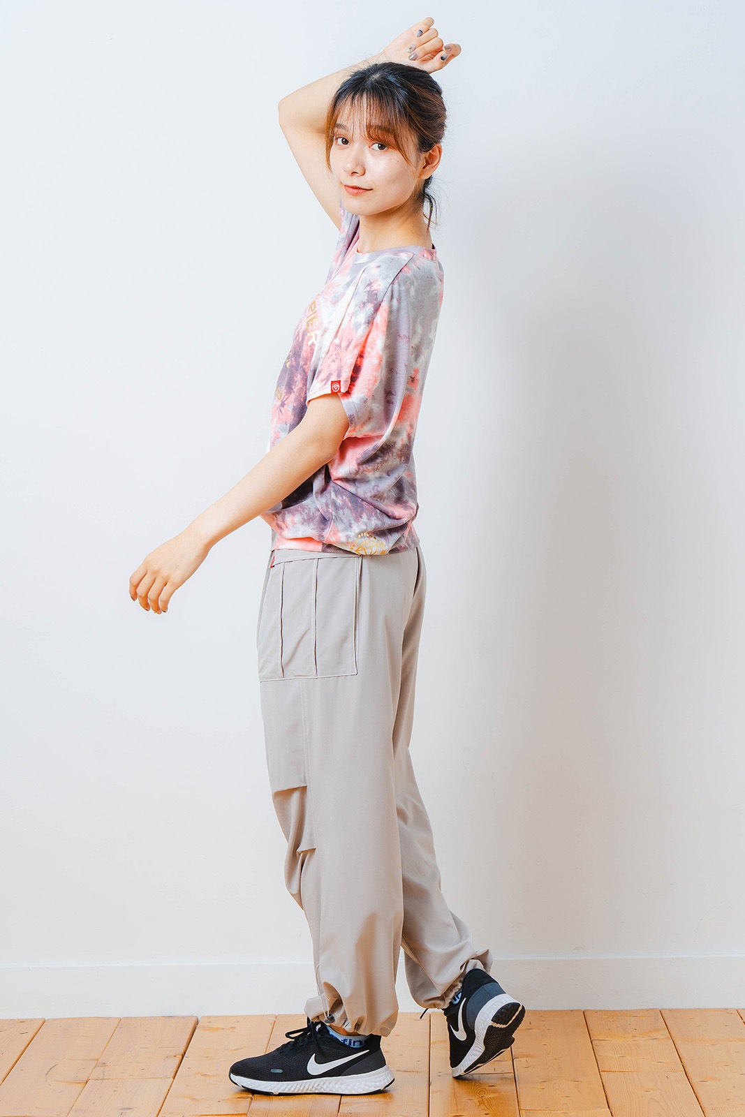 タイダイカスタムプリント Tシャツ オレンジ 1534-1616