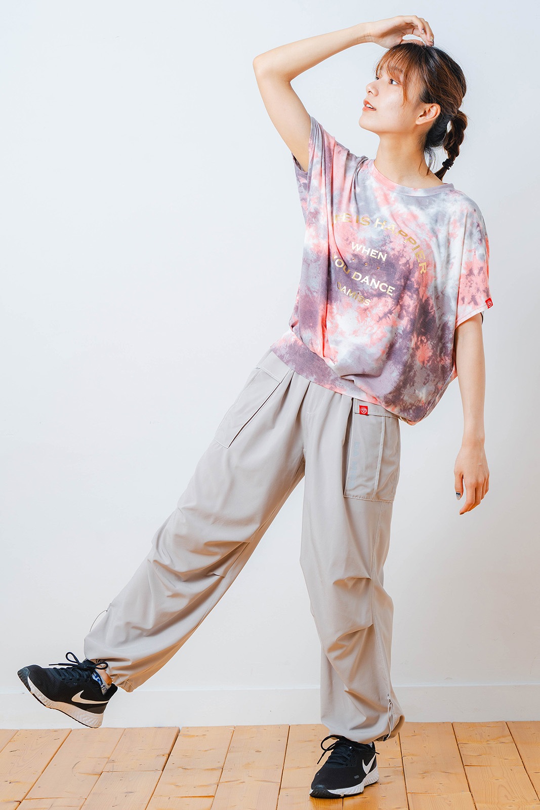 タイダイカスタムプリント Tシャツ オレンジ 1534-1616