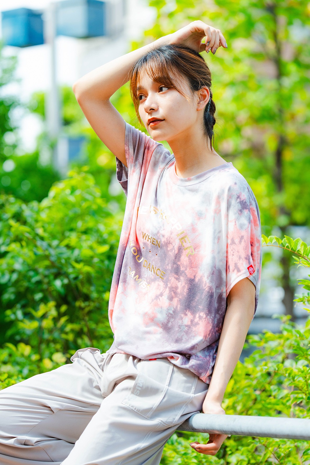 タイダイカスタムプリント Tシャツ オレンジ 1534-1616