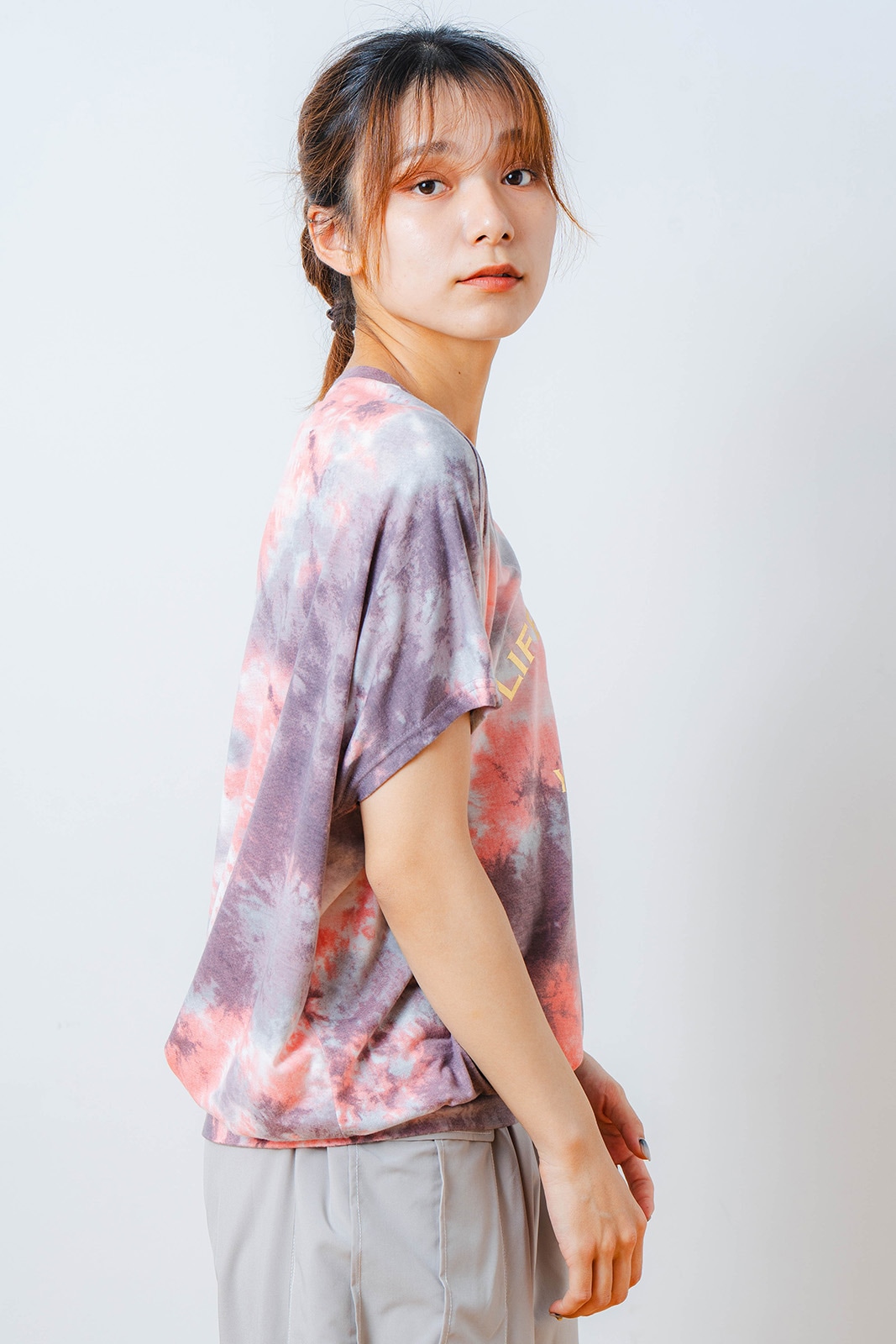 タイダイカスタムプリント Tシャツ オレンジ 1534-1616
