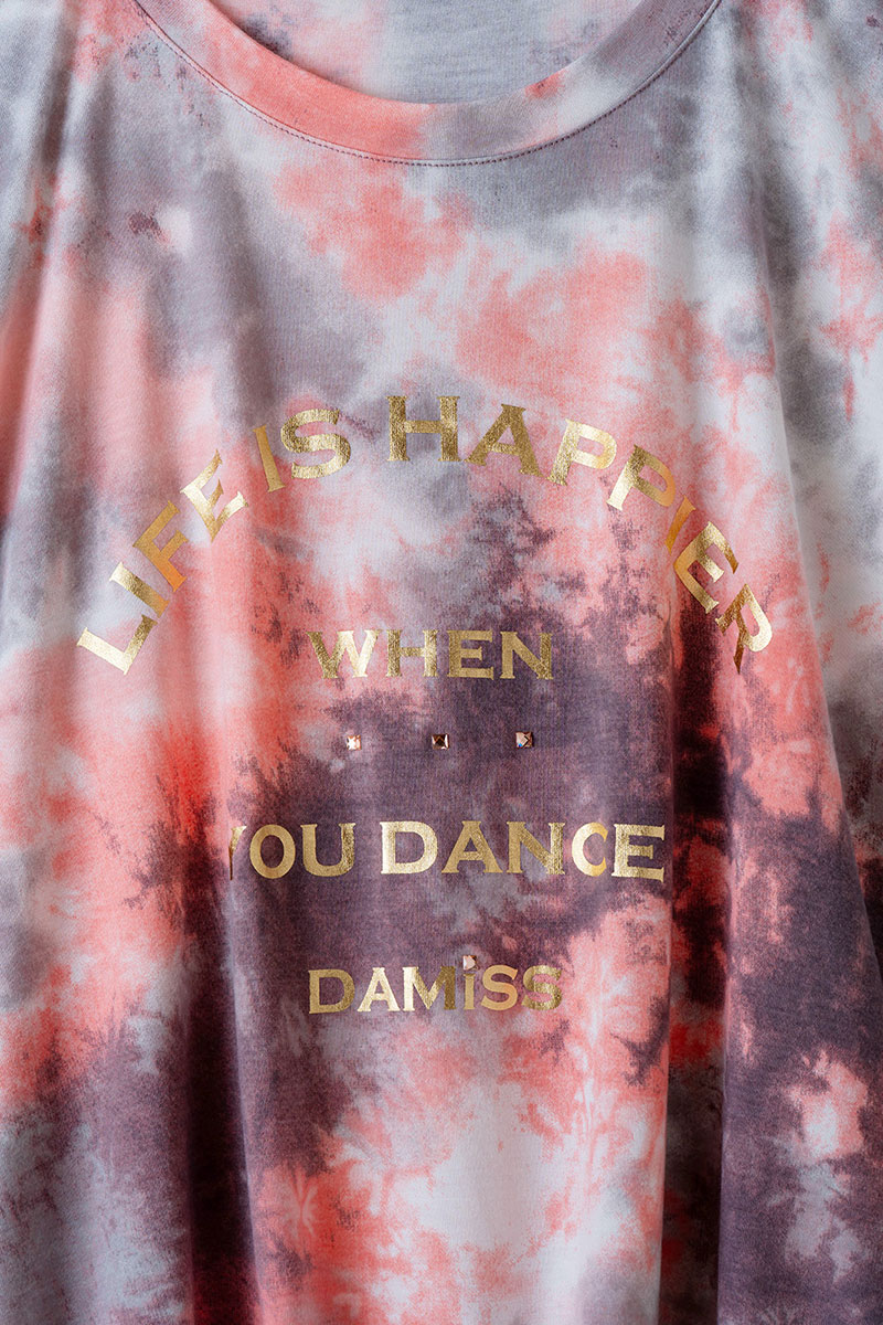 タイダイカスタムプリント Tシャツ オレンジ 1534-1616