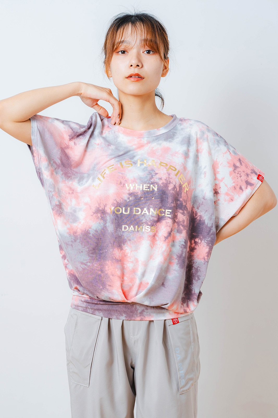 タイダイカスタムプリント Tシャツ オレンジ 1534-1616