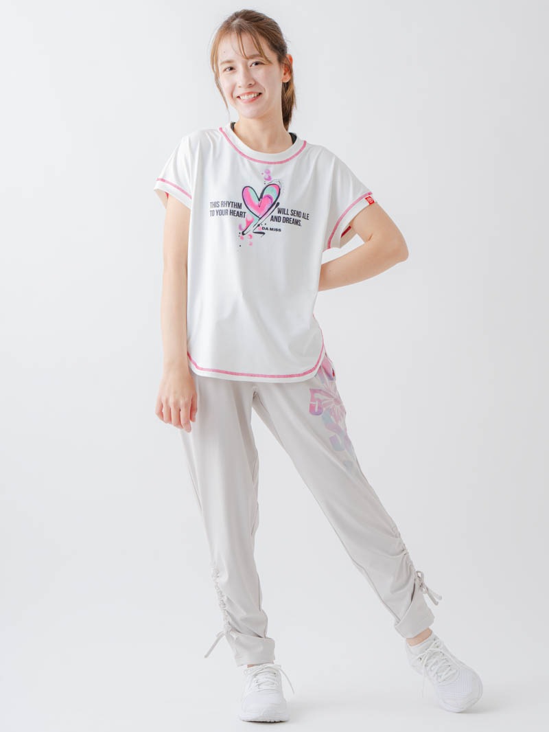 ペイントハートTシャツ  ホワイト  1634-1466