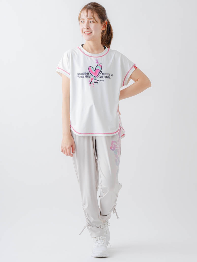 ペイントハートTシャツ  ホワイト  1634-1466