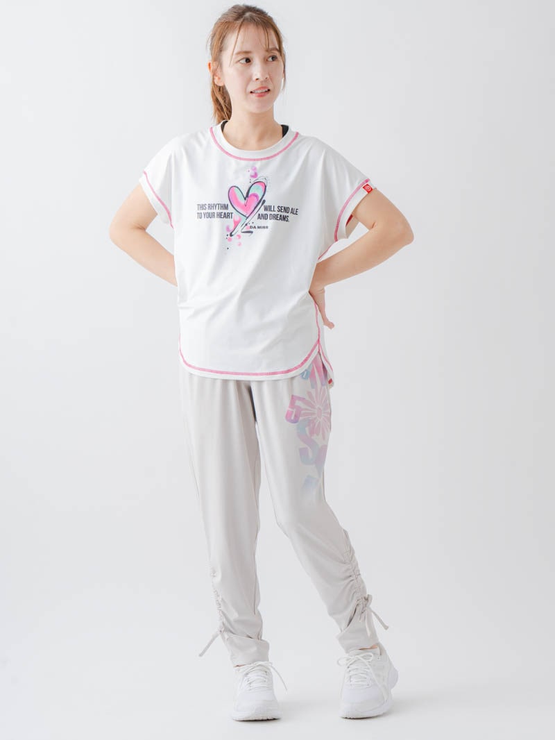 ペイントハートTシャツ  ホワイト  1634-1466