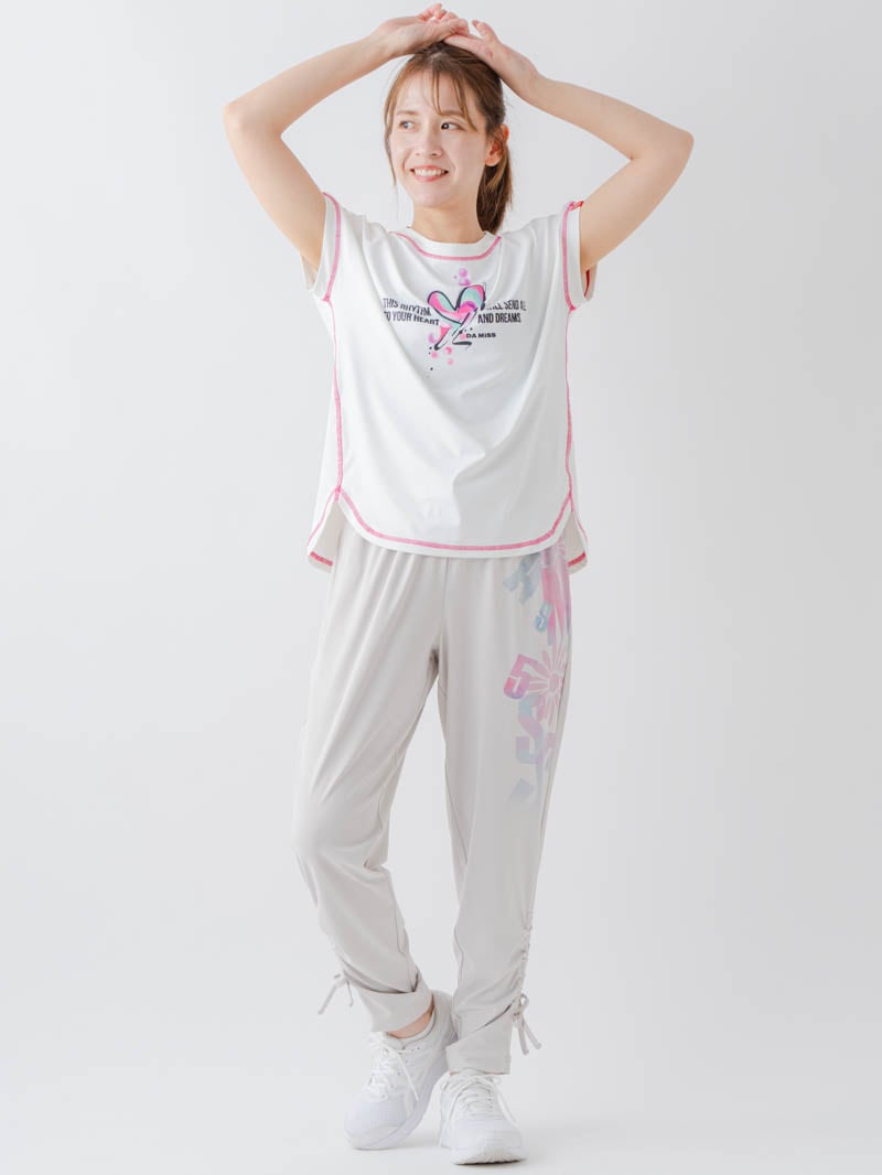 ペイントハートTシャツ  ホワイト  1634-1466