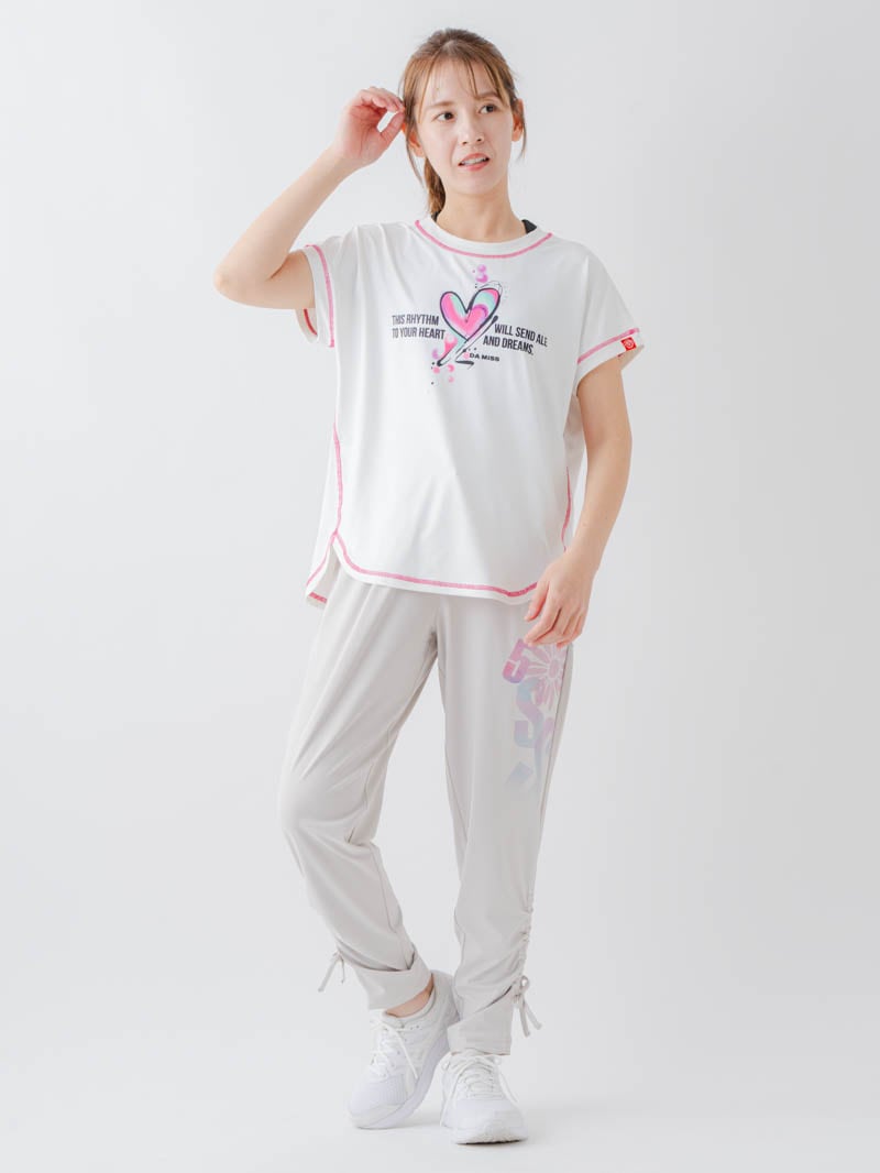 ペイントハートTシャツ  ホワイト  1634-1466