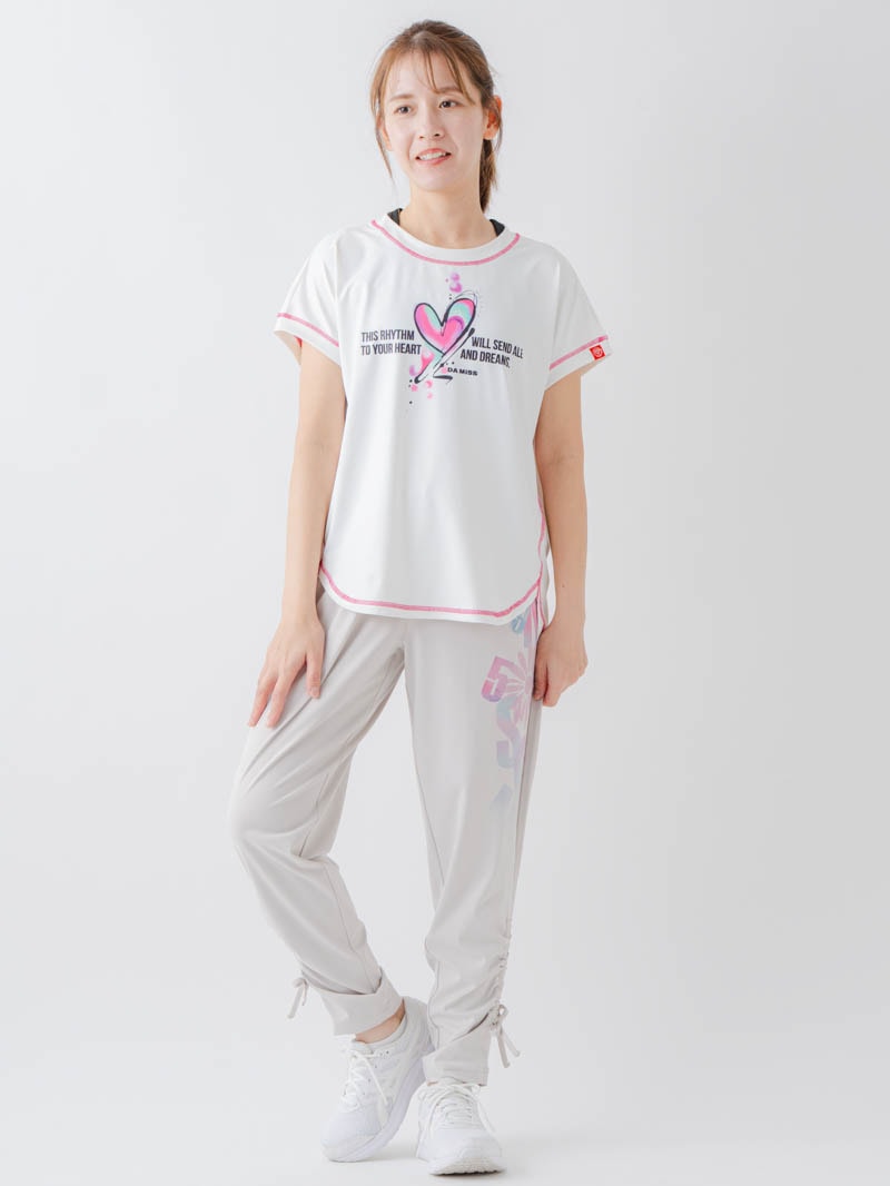 ペイントハートTシャツ  ホワイト  1634-1466