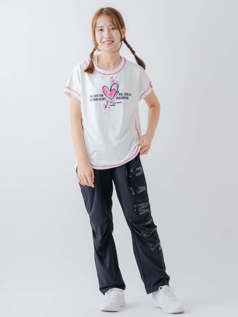 ペイントハートTシャツ  ホワイト  1634-1466