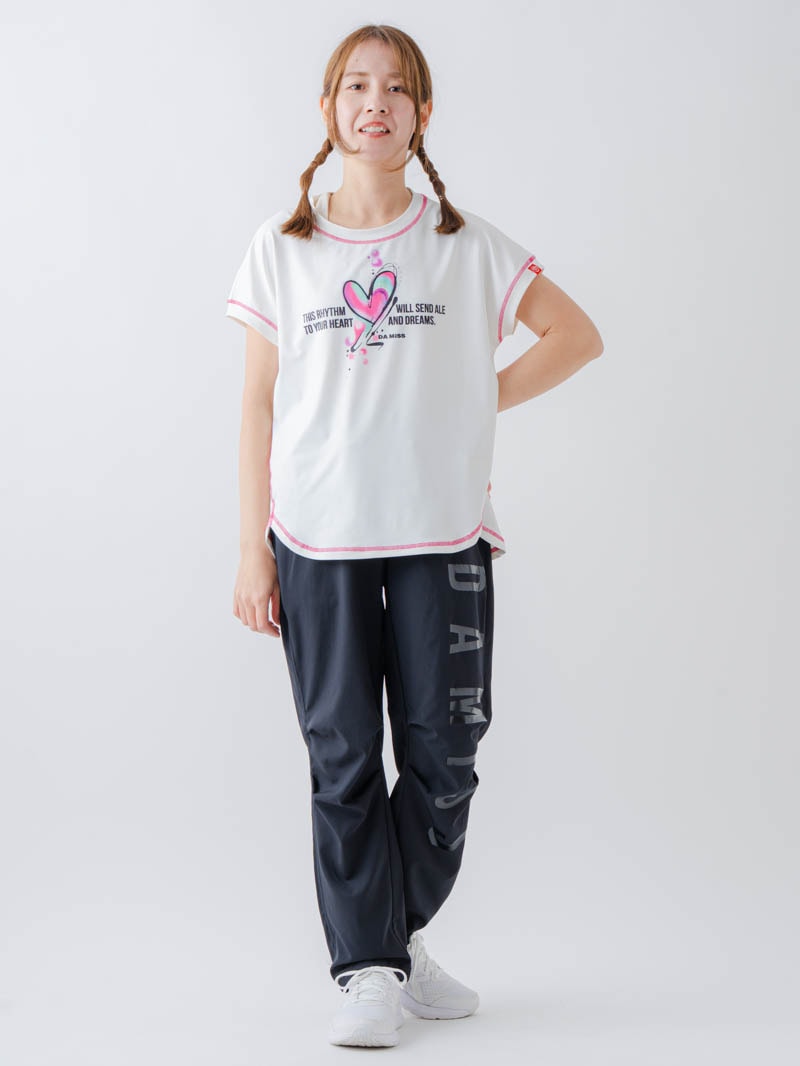 ペイントハートTシャツ  ホワイト  1634-1466