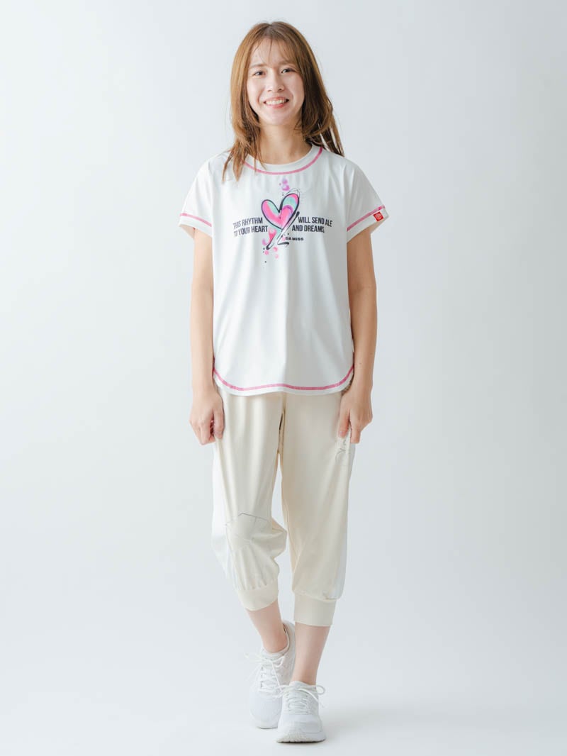 ペイントハートTシャツ  ホワイト  1634-1466