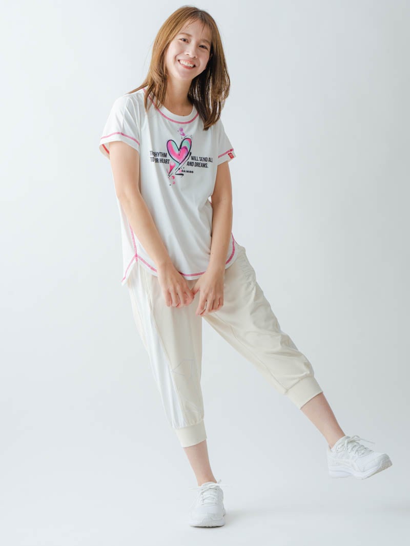 ペイントハートTシャツ  ホワイト  1634-1466