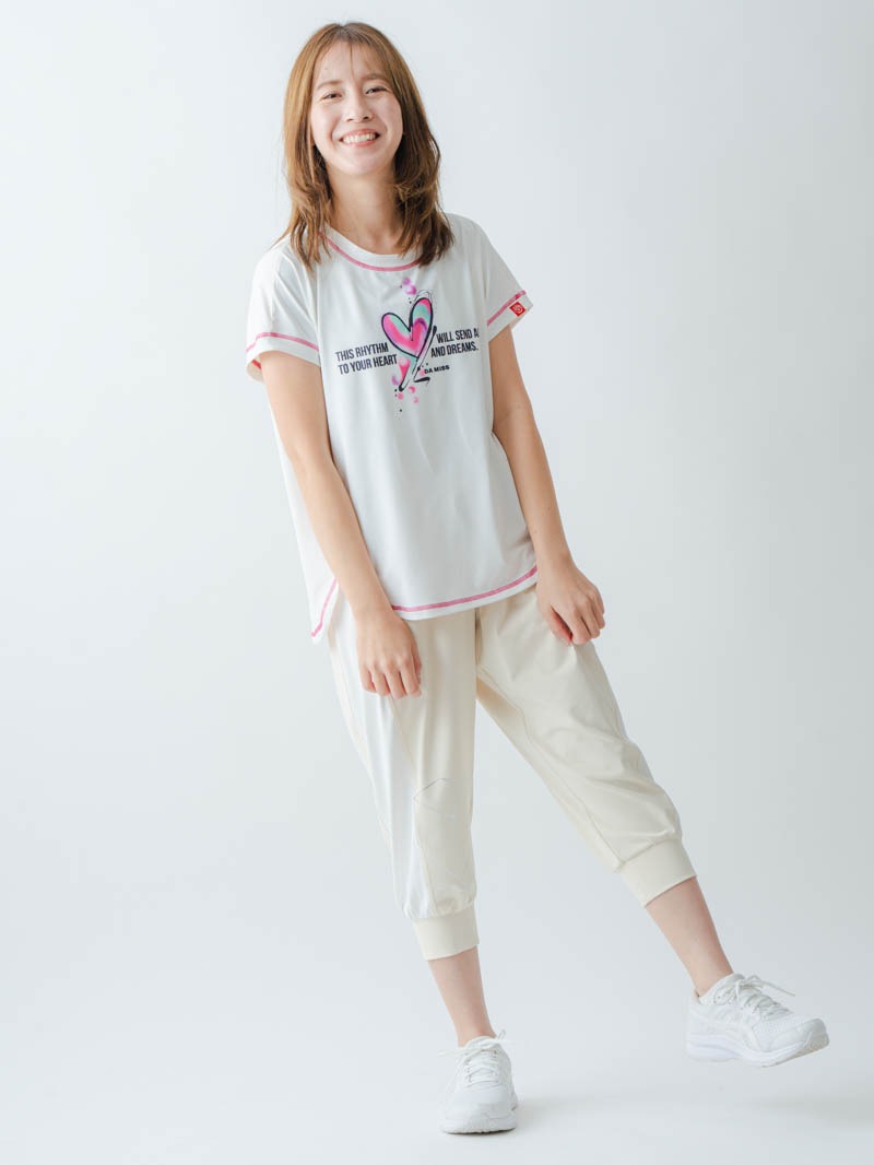 ペイントハートTシャツ  ホワイト  1634-1466