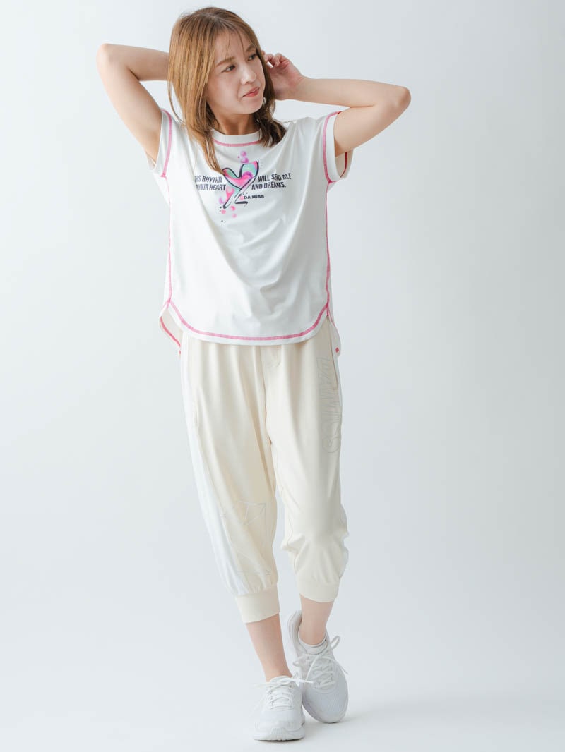 ペイントハートTシャツ  ホワイト  1634-1466