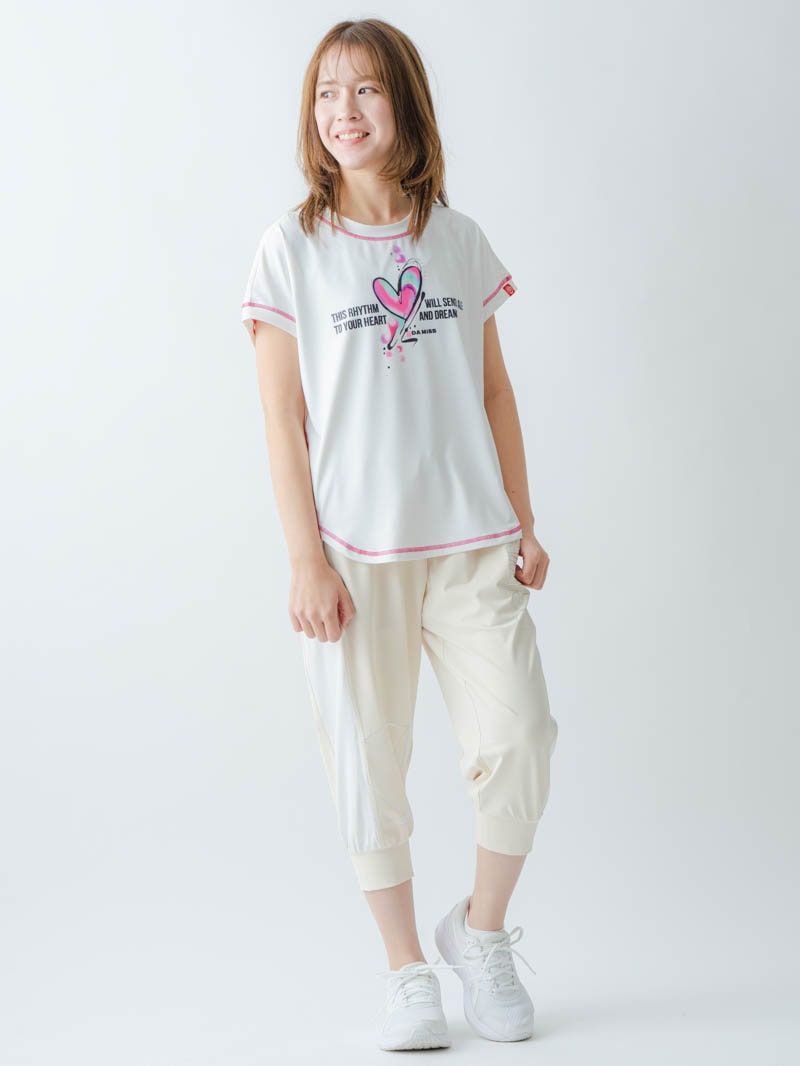 ペイントハートTシャツ  ホワイト  1634-1466