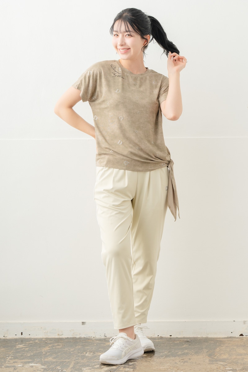 【先行割10％OFF】　ランダムレター結びＴシャツ カーキ 5634-1492【8/17まで】