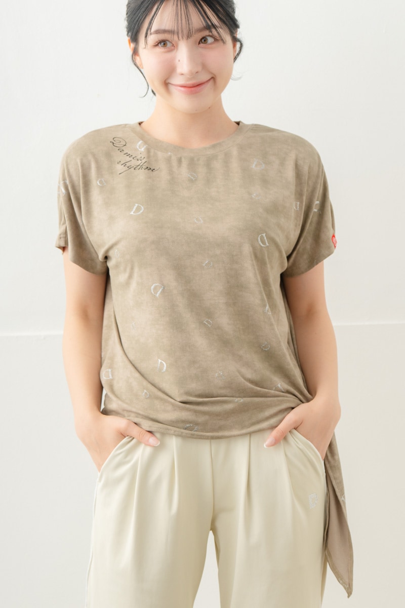 【先行割10％OFF】　ランダムレター結びＴシャツ カーキ 5634-1492【8/17まで】