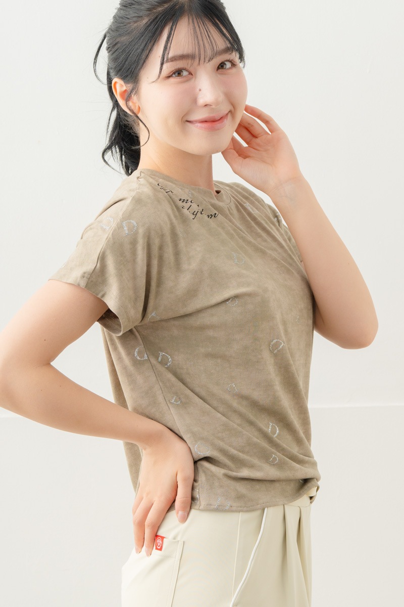 【先行割10％OFF】　ランダムレター結びＴシャツ カーキ 5634-1492【8/17まで】
