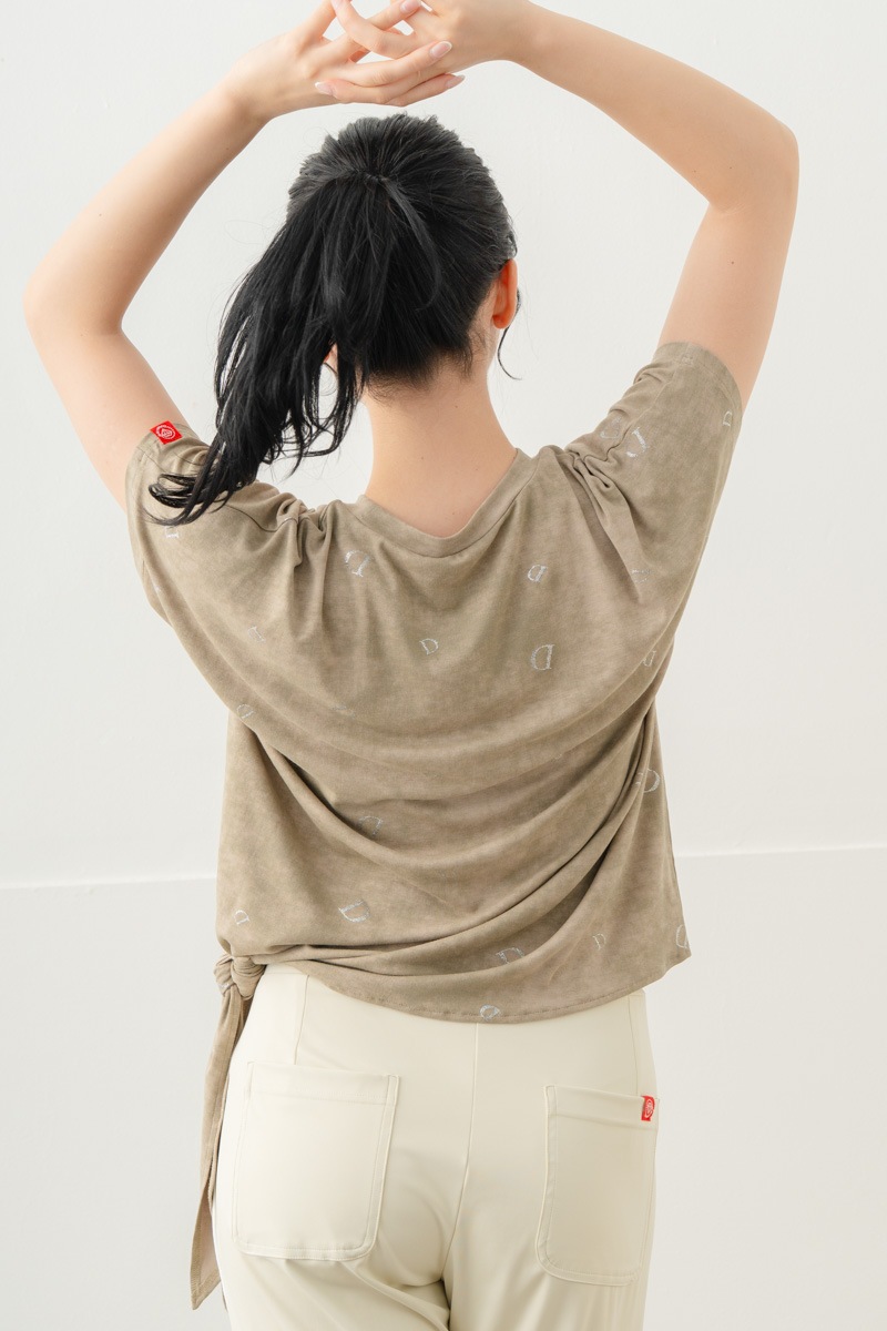 【先行割10％OFF】　ランダムレター結びＴシャツ カーキ 5634-1492【8/17まで】