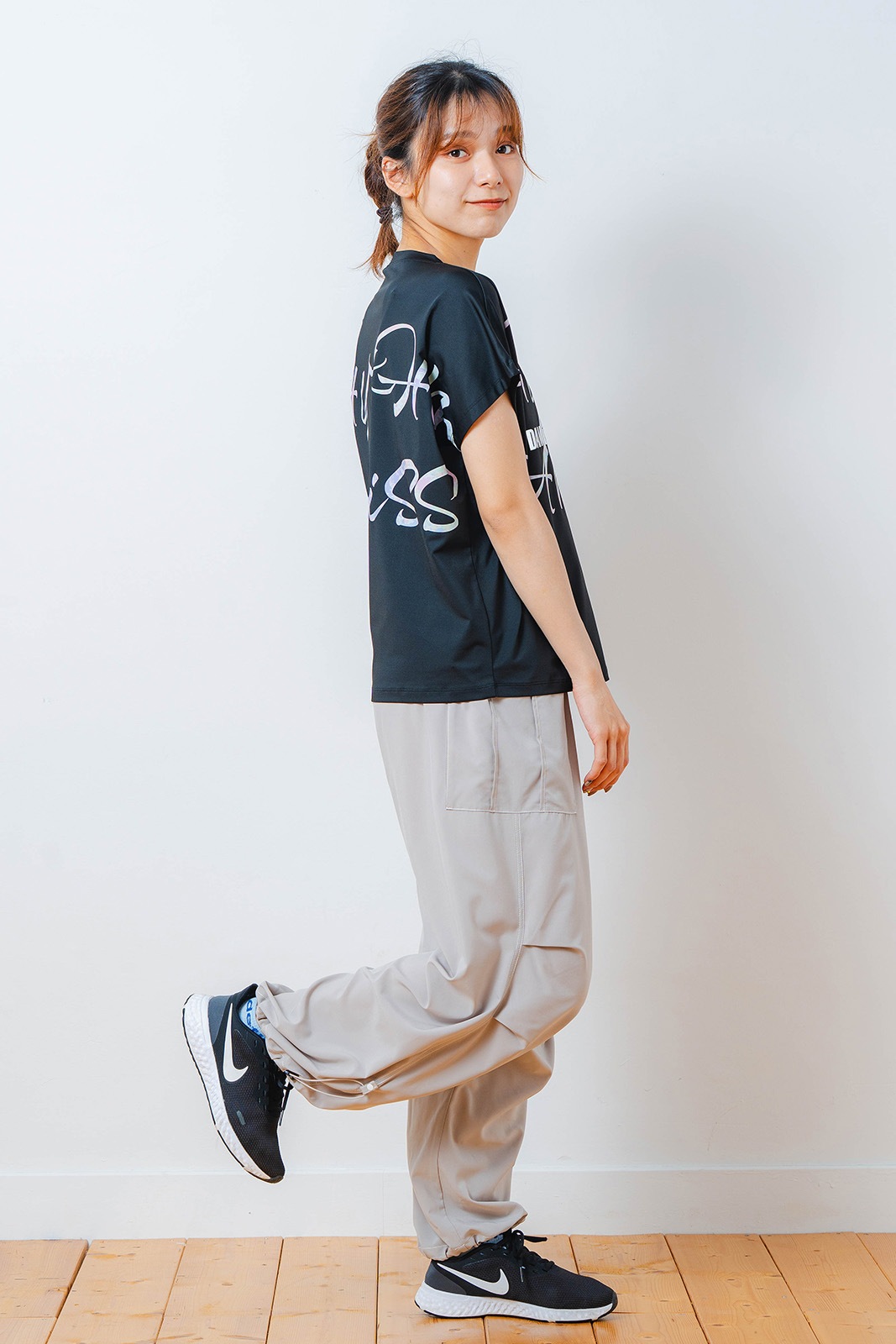 Airyワイドカーゴパンツ ベージュ 1532-1434 | D SHOP 大人の女性が