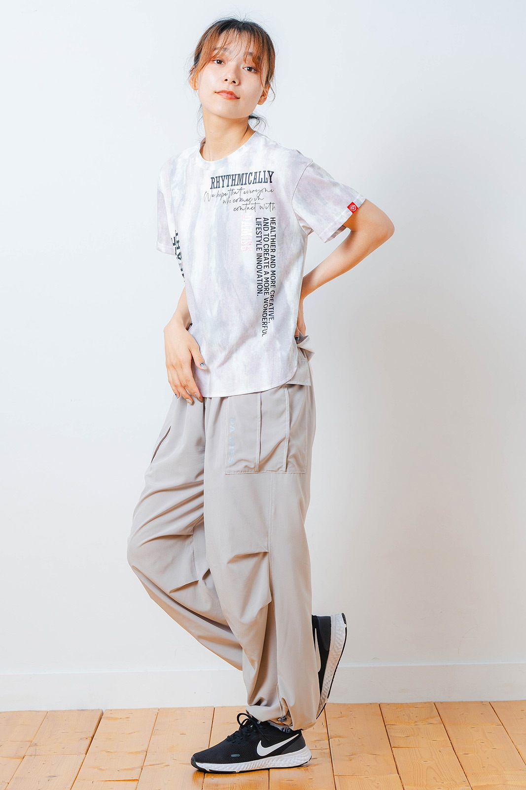 basketcase カーゴパンツ　ワイド　ベージュ JIGGYS SHOP カーゴパンツ ワイドシルエット イージーカーゴ